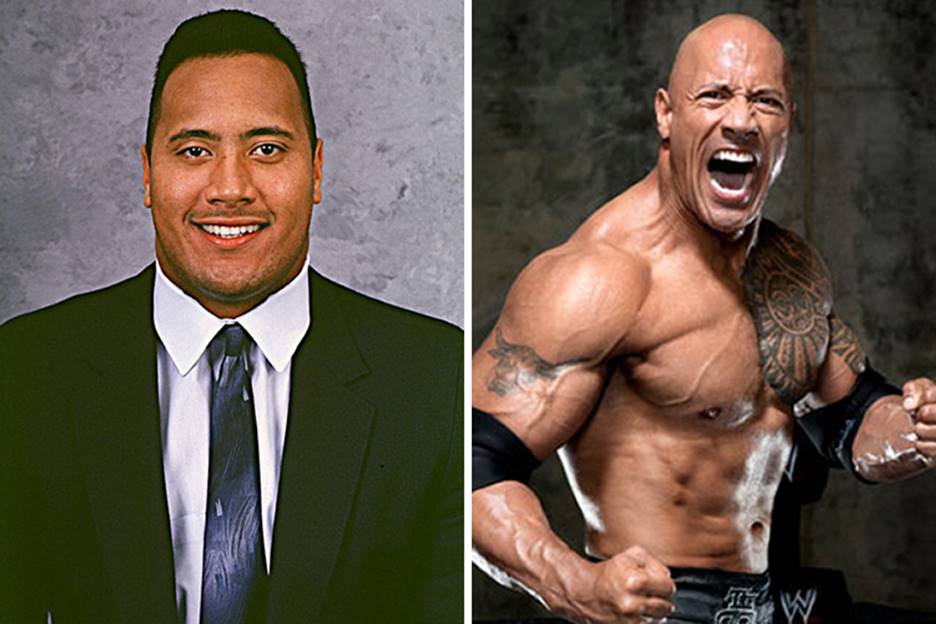 The Rock Before and After